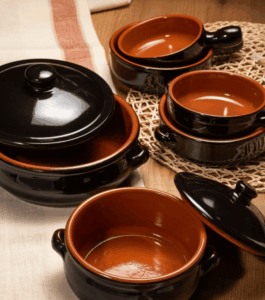 Coccio in terracotta da fuoco professionale