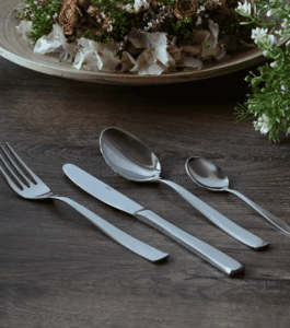 Posateria linea Conca professionale in acciaio inox