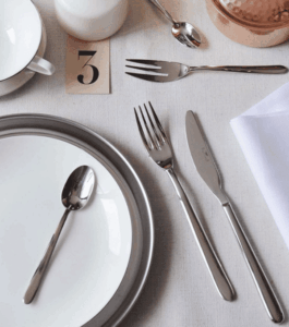 Posateria linea Pitagora professionale design equilibrato