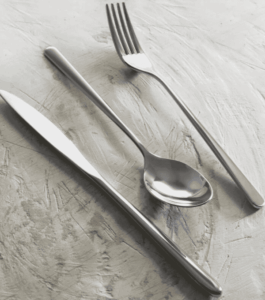 Posateria linea Soffio professionale design sottile