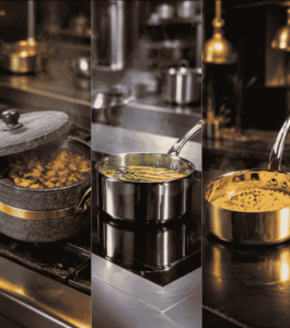 Pentolame professionale in materiali speciali