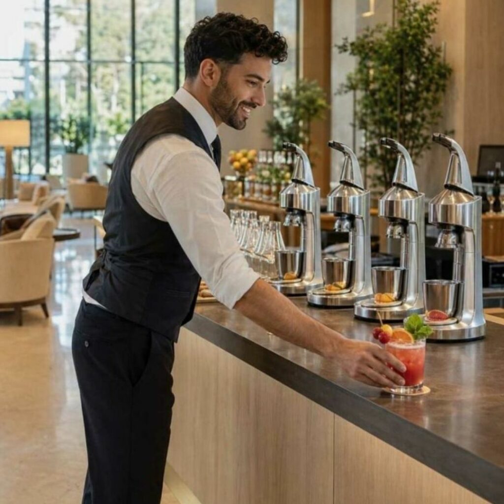 utilizzo di attrezzature elettriche per buffet
